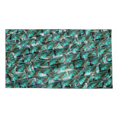 薄い青、グレーチングまたはブリック効果に気泡？ 枕カバー (裏面-左)