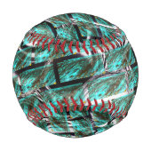 薄い青、グレーチングまたはブリック効果に気泡？ 野球ボール (裏面)