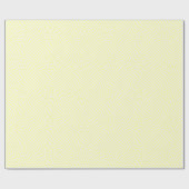 薄い黄色と白のゆがみパタ市松模様にーン ラッピングペーパー (フラット)