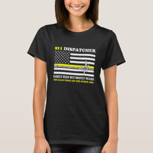 薄い黄色のライン911ディスパッチャはほとんど見られないがMo Tシャツ
