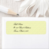 薄い黄色の宛名ラベル ラベル (インサイチュ)