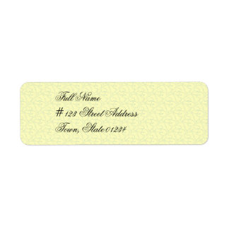 薄い黄色の宛名ラベル ラベル