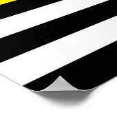 薄い黄色の明細行ディスパッチャフラグ ポスター (角)