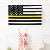 薄い黄色の明細行ディスパッチャフラグ 横断幕 (インサイチュ)