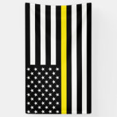 薄い黄色の明細行ディスパッチャフラグ 横断幕 (縦)