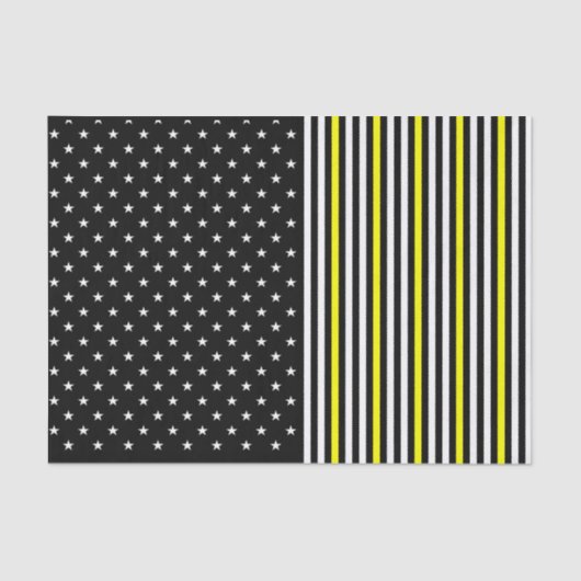 薄い黄色の線と星 薄葉紙 (正面)