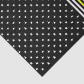 薄い黄色の線と星 薄葉紙 (詳細)