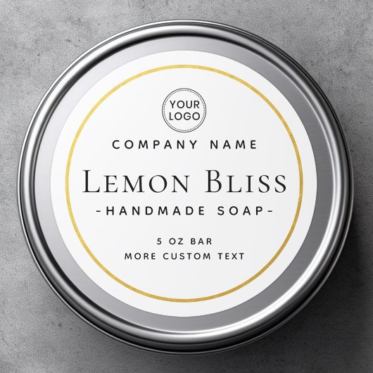 薄い黄金のルッ縁どクラウンド製品ラベル ラウンドシール