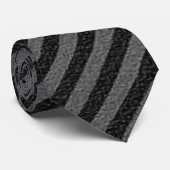 薄い黒とグレーの対角線ストライプ線 ネクタイ (ロール)