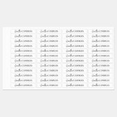 薄い黒と白のロゴ改ざん防止キャンドルラベル ラベル (シート)