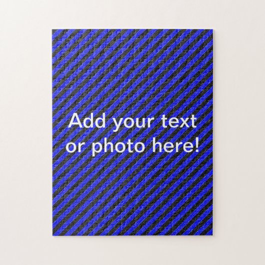 薄い黒と青の対角線のストライプ ジグソーパズル (縦)