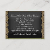 薄いHazelhurstはスタイリストを切ります 名刺 (裏面)