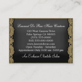 薄いHazelhurstはスタイリストを切ります 名刺 (裏面)