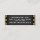 薄いHazelhurstは細い名刺を切ります スキニー名刺 (裏面)