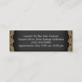 薄いHazelhurstは細い名刺を切ります スキニー名刺 (裏面)