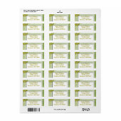 薄かわいらし緑 ラベル (フルシート)