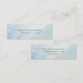 薄かわいらし色の母の真珠 スキニー名刺 (正面/裏面)