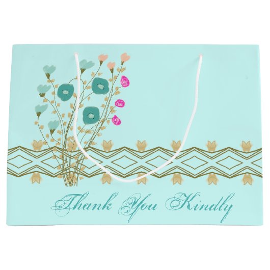 薄かわいらし色 ラージペーパーバッグ (正面)