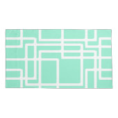 薄くされた水のレトロのモダンな長方形 枕カバー (裏面-左)