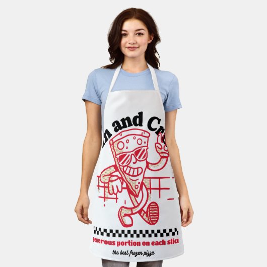 薄くてサクサク エプロン (着用した状態)