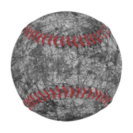 薄く斑点のある灰色と黒の肌をした 野球ボール