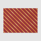 薄く明るい金ゴールドの金属対角線は縞で飾ります 薄葉紙 (正面)