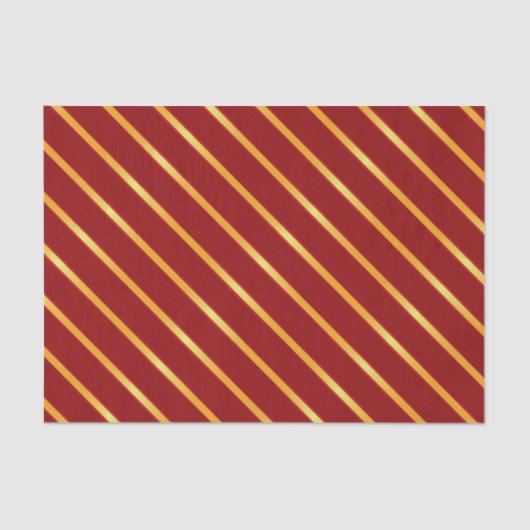 薄く明るい金ゴールドの金属対角線は縞で飾ります 薄葉紙 (正面)