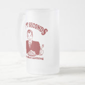 薄く水っぽい秒 フロストグラスビールジョッキ (正面左)