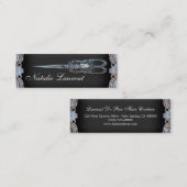 薄く細くシックなヴィンテージはスタイリストを切ります スキニー名刺 (正面/裏面)