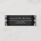 薄く細くシックなヴィンテージはスタイリストを切ります スキニー名刺 (裏面)