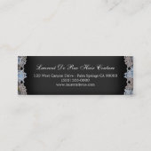 薄く細くシックなヴィンテージはスタイリストを切ります スキニー名刺 (裏面)