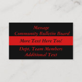 薄く赤いライン消防士救助の名刺 名刺 (裏面)