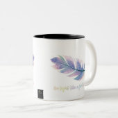 薄く軽いダイヤモンドコーヒーマグ ツートーンマグカップ (正面右)