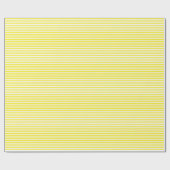 薄く黄色および白のストライプの包装紙 ラッピングペーパー (フラット)