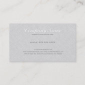 薄エレガントいグレーのラフェイクインテクスチャ 名刺 (裏面)