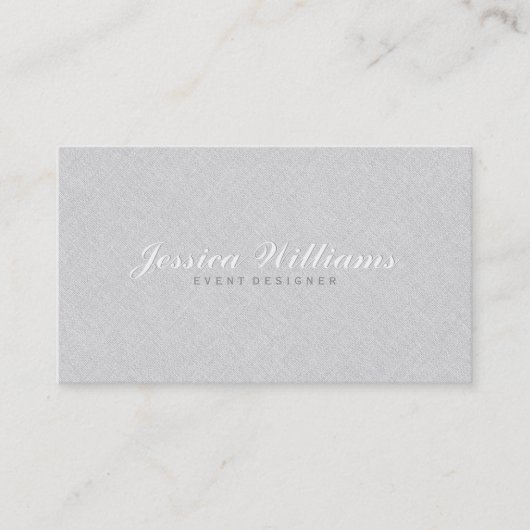 薄エレガントいグレーのラフェイクインテクスチャ 名刺 (正面)