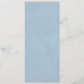 薄エレガントい埃の青いミラーバラ結婚 メニュー (裏面)