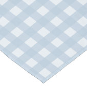 薄エレガントい青のグレー、白のパタ市松模様にーン ロングテーブルランナー (コーナー)