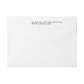 薄エレガントい24xカスタムウェディング差出人住所 ラップアラウンドラベル (裏面)