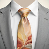 薄エレガント色の大理石 ネクタイ