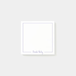 薄ガーリー紫モノグラムフルネーム ポストイット