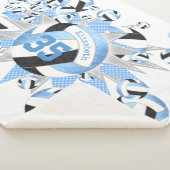 薄ガーリー色の黒いバレーボール シェルパブランケット (3/4)