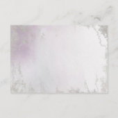薄グラデーション紫色の銀結婚箔 エンクロージャーカード (裏面)