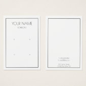 薄シンプルいイヤリング表示カー縁どド (正面&裏面)