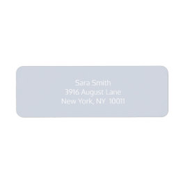 薄シンプル色・白差出人住所ラベル ラベル
