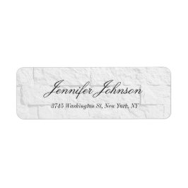 薄スタイリッシュエレガント灰色の壁手書きモダン ラベル