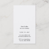 薄スタイリッシュモダンい金ゴールドストライプのパターン黒 名刺 (裏面)