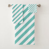 薄ストライプのい青と白 バスタオルセット (インサイチュ)