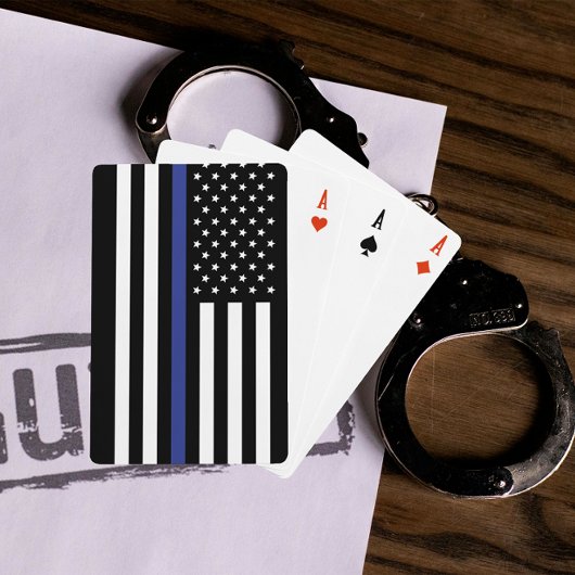 薄パーソナライズされたい青い線アメリカ国旗 トランプ