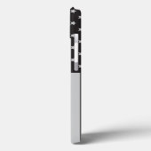 薄パーソナライズされたい青い線アメリカ国旗 Case-Mate iPhoneケース (裏面 / 左)